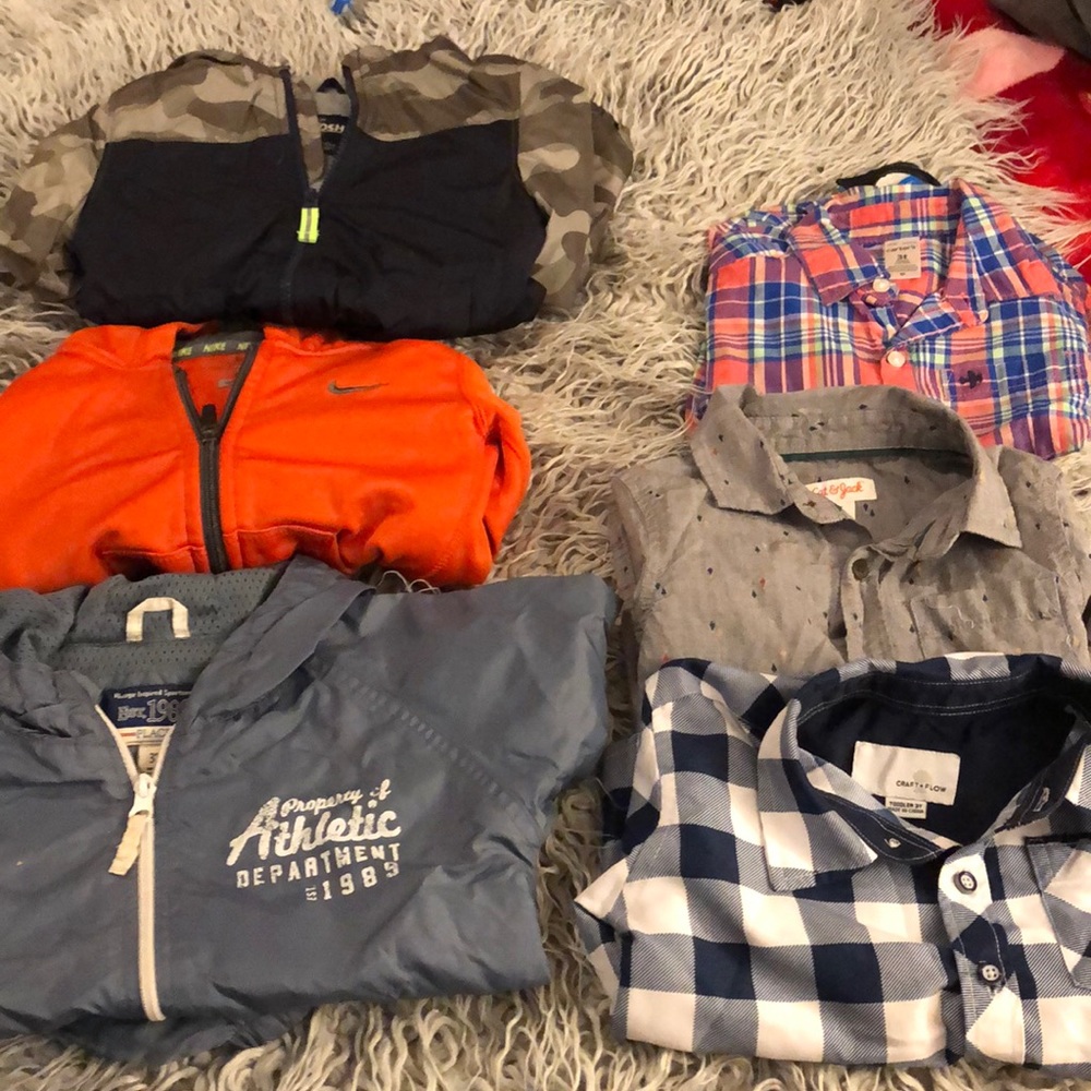 Lot of toddler dress shirts and jackets